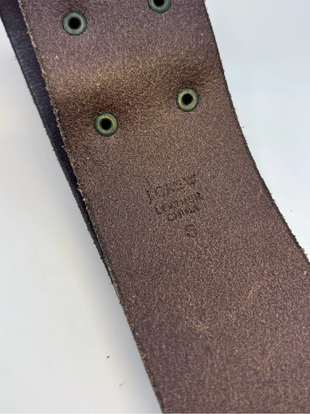 Leather Double-Buckle Waist Belt - Brown
